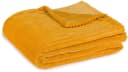 Gözze Wohndecke Cordoptik Senfgelb Polyester Kuscheldecke Bild 2
