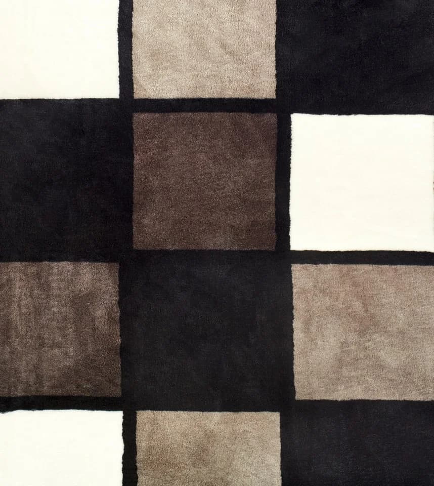 GÖZZE Wohndecke Antigua Grau Beige Karo Polyester - Bild 2