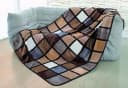 GÖZZE Wohndecke Antigua Grau Beige Karo Polyester Bild 4