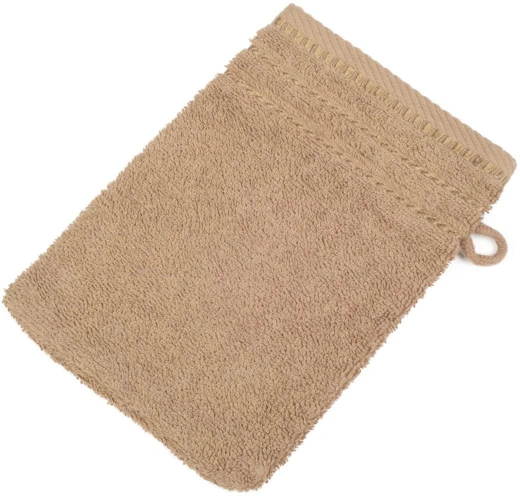GÖZZE Berlin Waschhandschuh Beige Frottier 4er-Pack