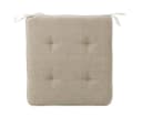 HSC Home-Style-Creation Sitzkissen Lonetta-Mori Taupe Wendekissen gefüllt Bild 2
