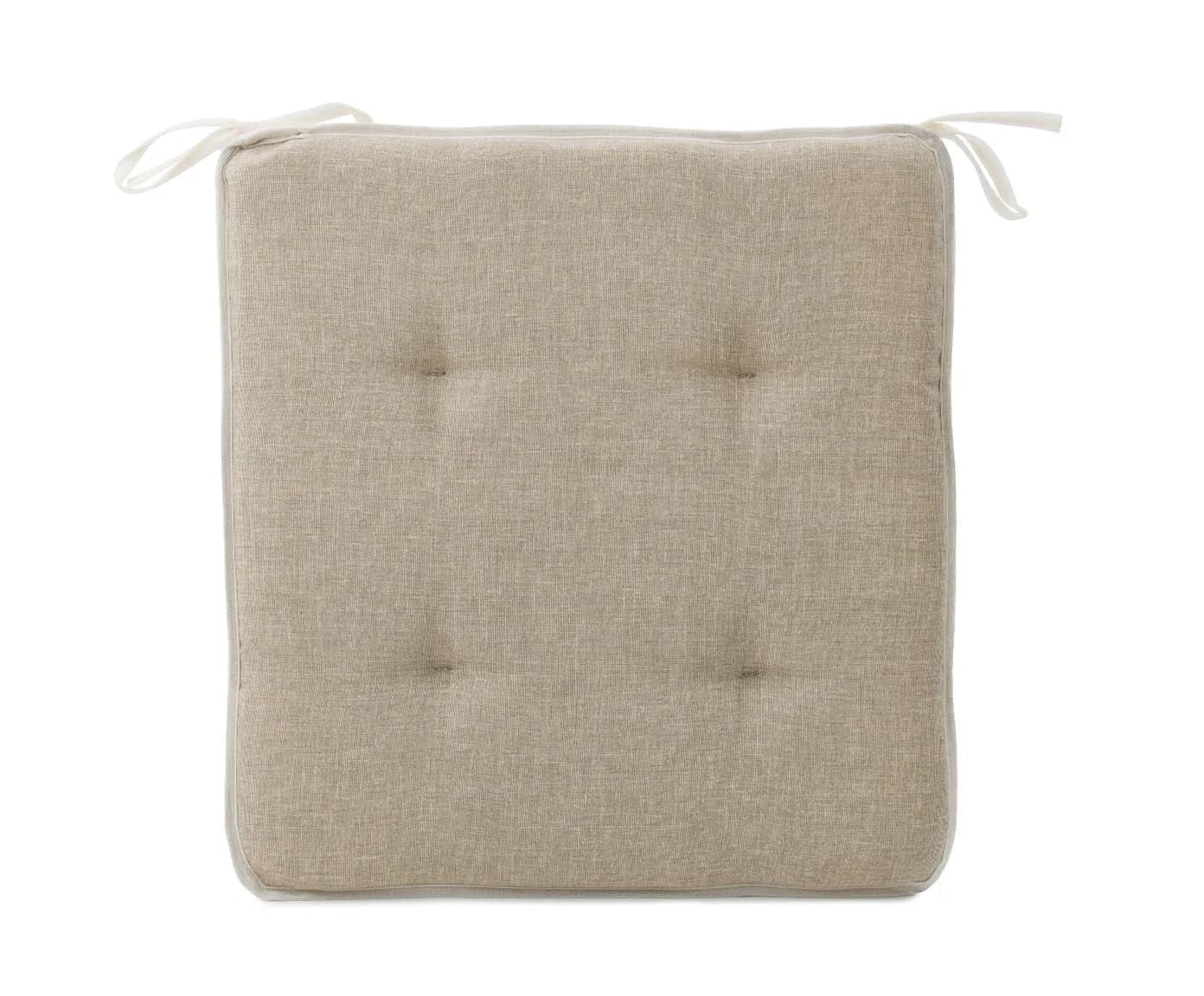 HSC Home-Style-Creation Sitzkissen Lonetta-Mori Taupe Wendekissen gefüllt - Bild 2