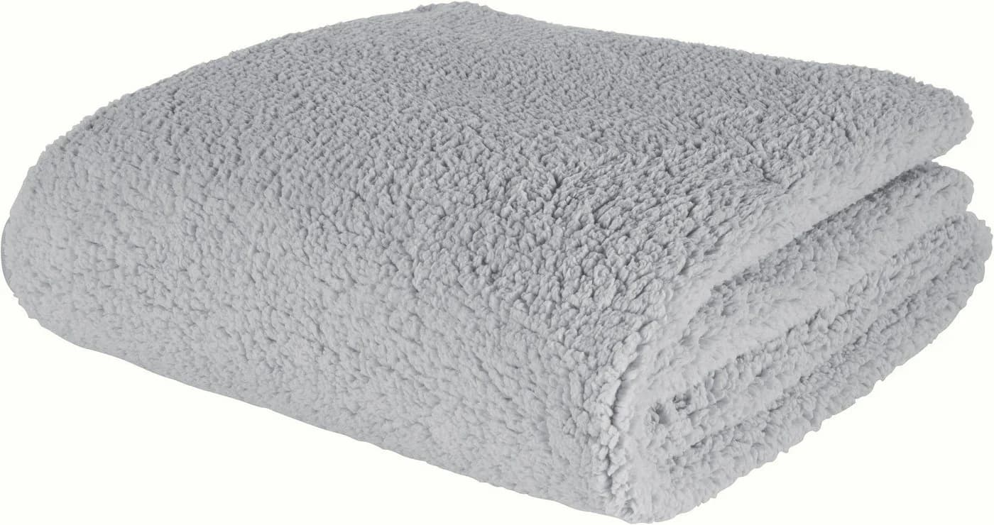 LeGer Exklusiv Wohndecke Silber Polyester Kunstfell - Bild 2