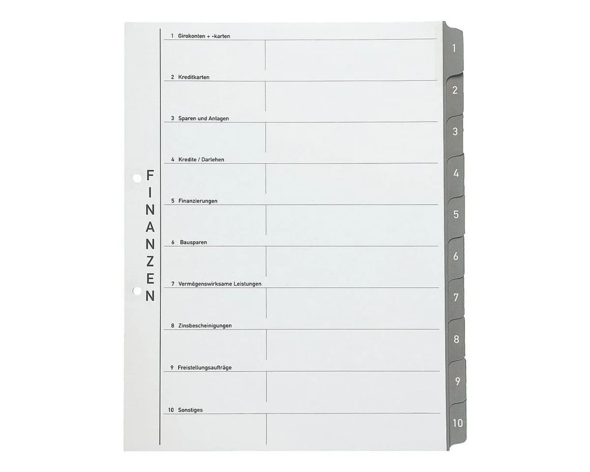 OTTO DE Aktenordner Meine Finanzen mit Register DIN A4 - Bild 3