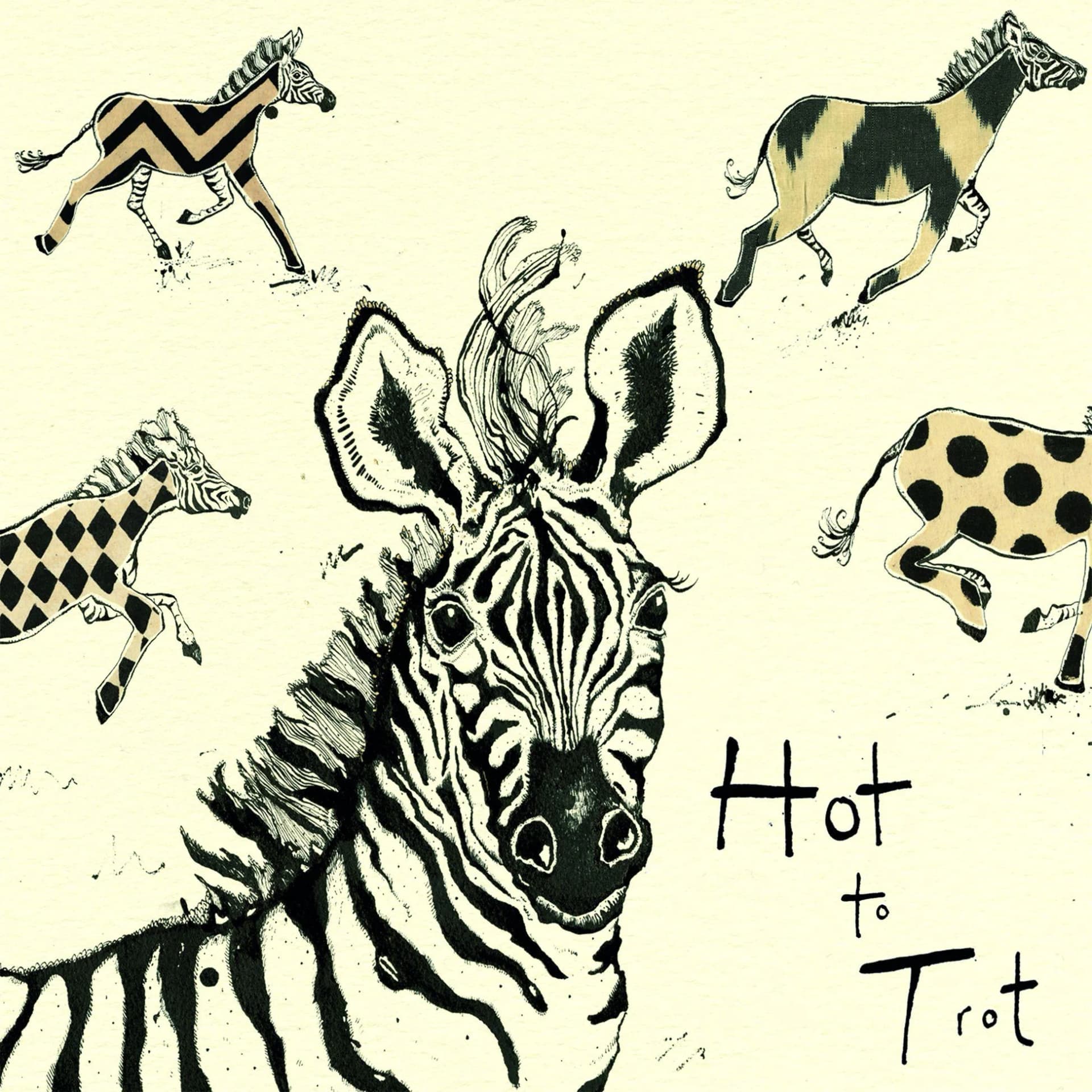 Servietten 'Hot To Trot' - Lichtechte Farben, 20x20x20 cm