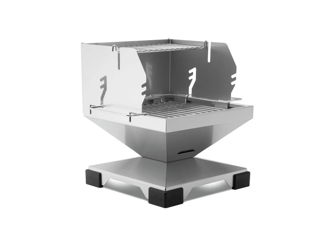 Thüros Holzkohlegrill T1 Direkt Plus Set mit Windansteckblech & Warmhalterost - Bild 2
