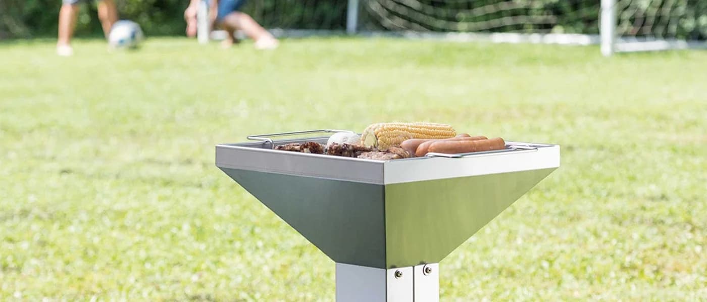 Thüros T2 Direkt Plus Holzkohlegrill Set mit Windansteckblech & Warmhalterost - Bild 5