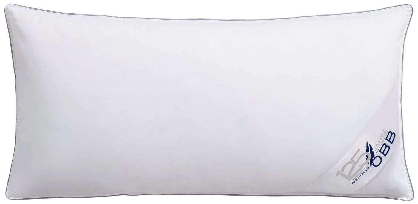 OBB Federkopfkissen 40x80 cm Weiß Allergikerfreundlich Made in Germany - Bild 2