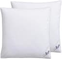 OBB Federkopfkissen Set Weiß 80x80 cm Baumwolle Federn Daunen Bild 2