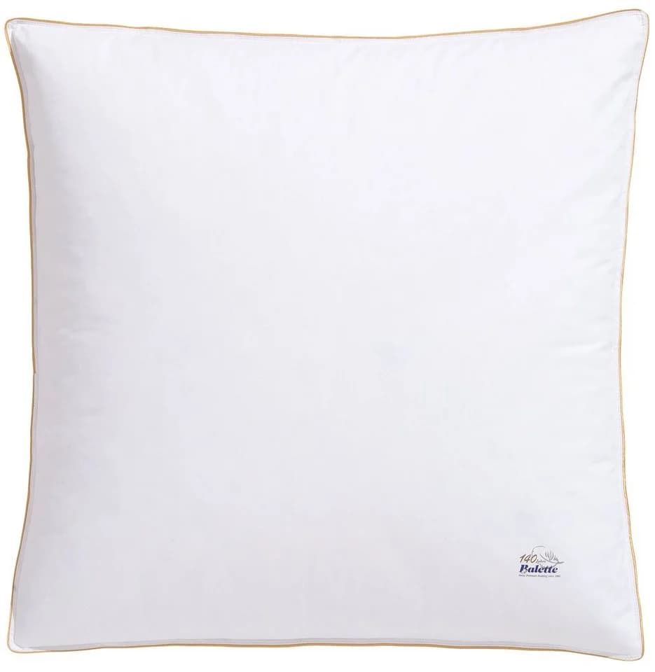 Balette Federkopfkissen Weiß 80x80 cm Baumwolle Federn Daunen - Bild 2