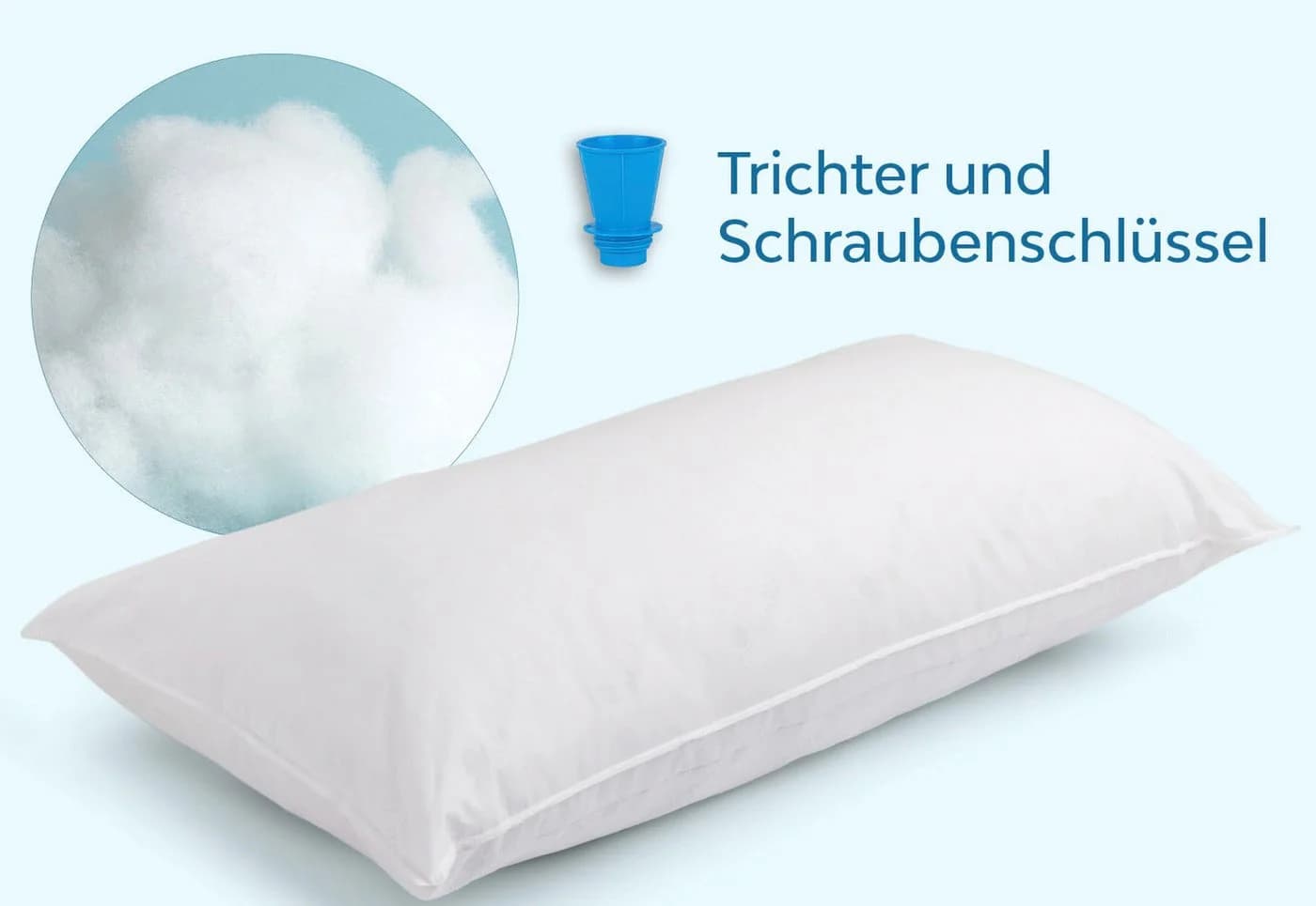 Mediflow Wasserkissen Kopfkissen 40x80 cm mit Wasserkern - Bild 3