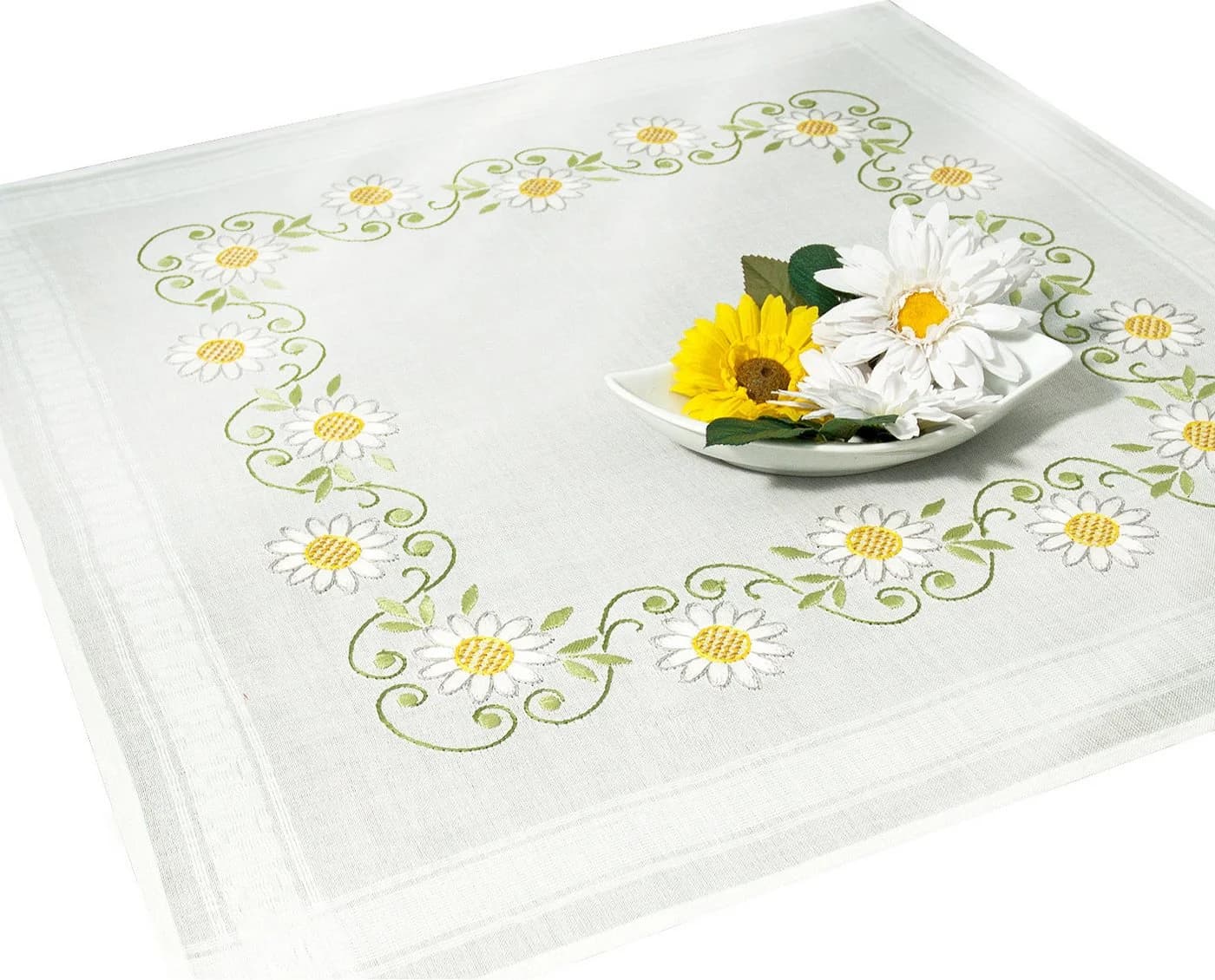 Delindo Lifestyle Stickpackung Spannstich Tischdecke Bunt - Bild 2