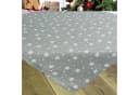 Delindo Lifestyle Tischdecke Weihnachten Sterne Allover Grau Bild 1