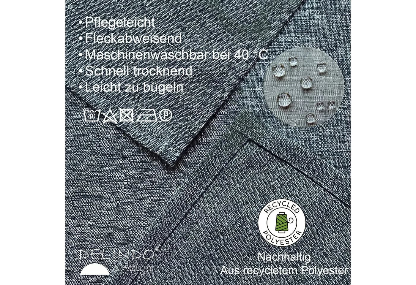Delindo Lifestyle Tischdecke Wien Home Abwaschbar Leinenstruktur Fleckschutz - Bild 3