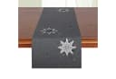 Delindo Lifestyle Tischläufer Weihnachtssterne Anthrazit Polyester Bild 2