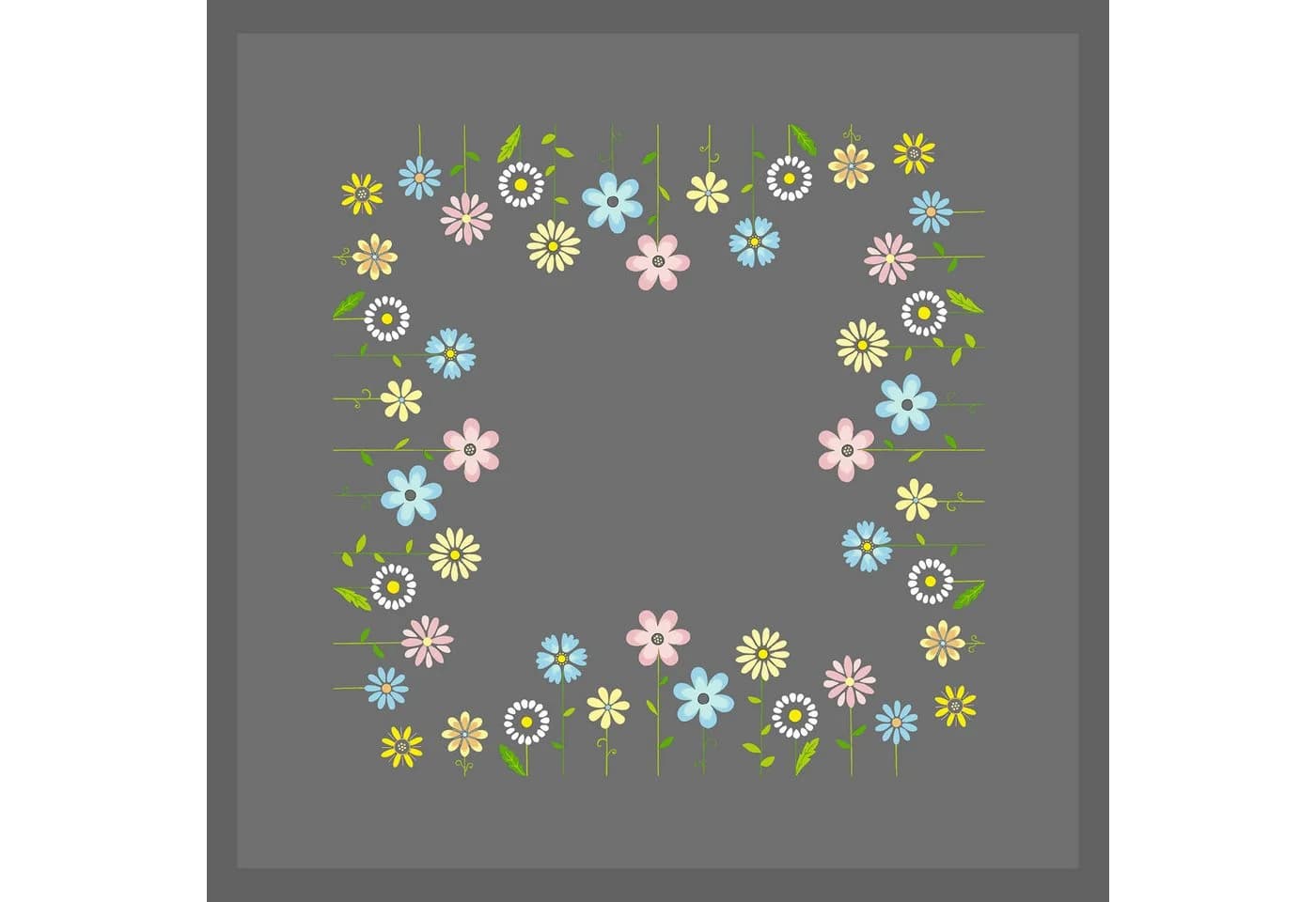 Delindo Lifestyle Stickset Blumenwiese Spannstich - Bild 4