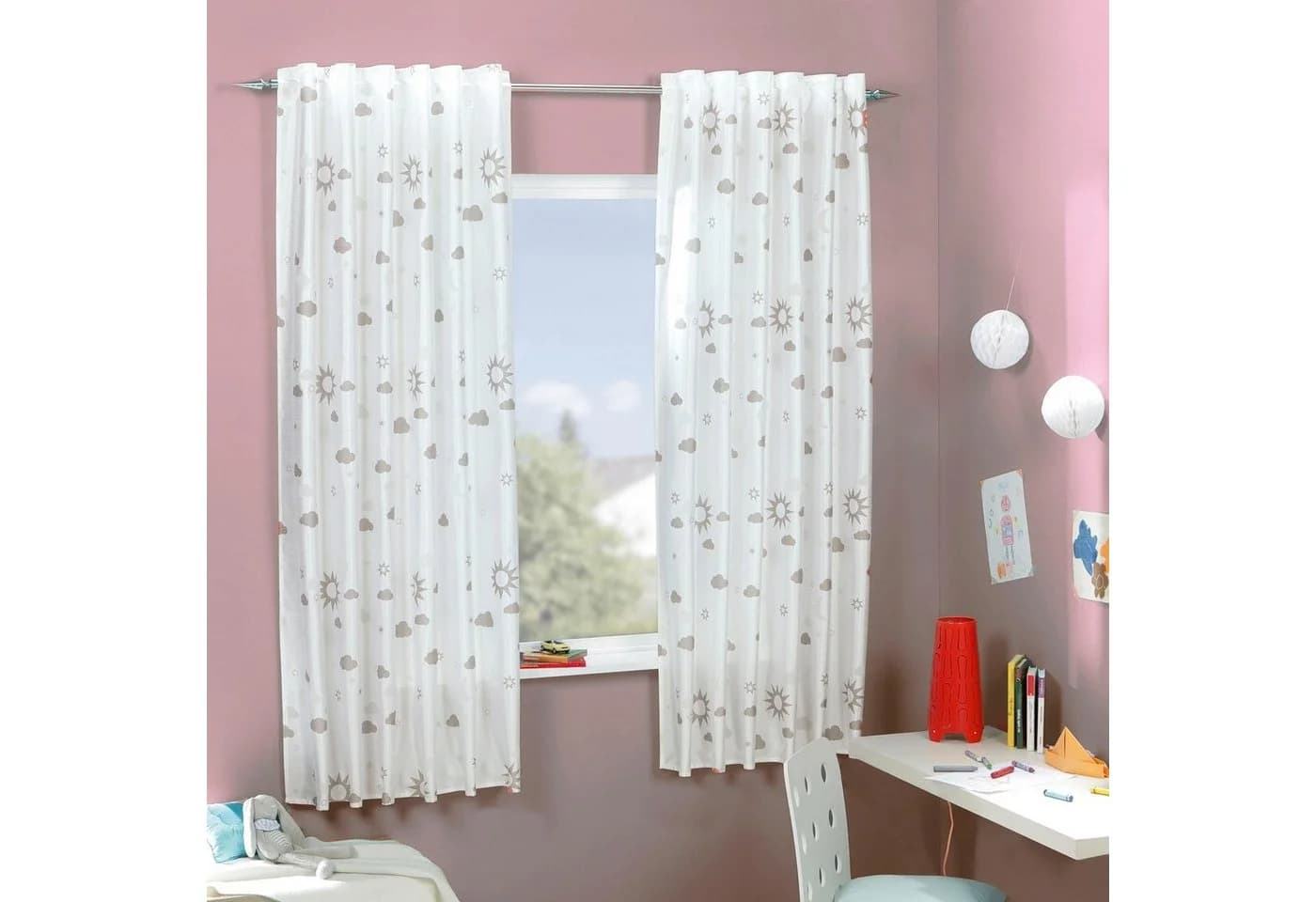 Delindo Lifestyle Gardine MAGIC Blickdicht Weiß - Bild 2