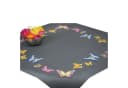Delindo Lifestyle Kreativset Handarbeits-Stickpackung Spannstich Schmetterlinge Grau Bild 2