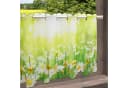 Delindo Lifestyle Scheibengardine Margeriten Grün Voile Bild 3