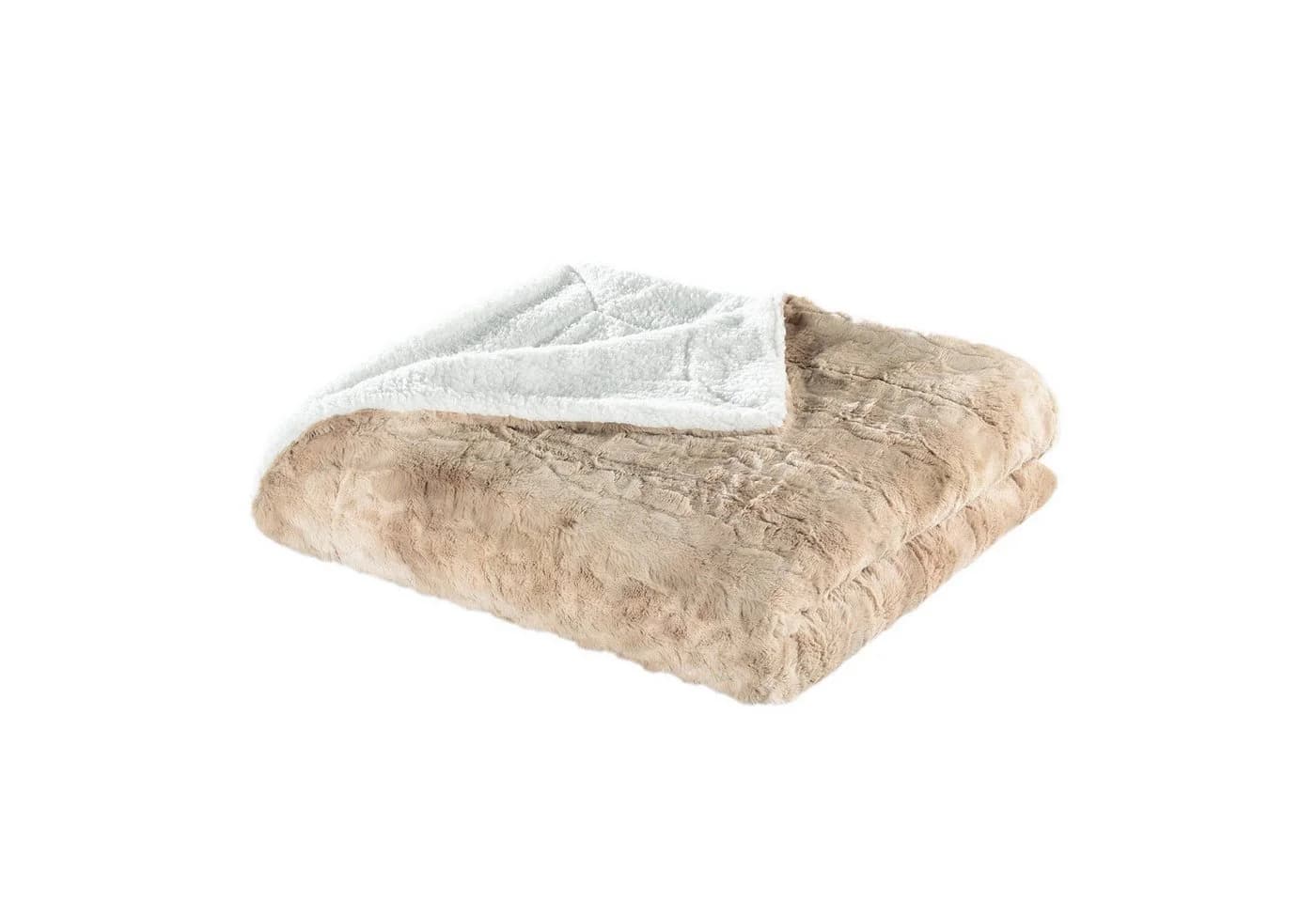 Delindo Lifestyle Wohndecke Luxus Kingston XXL Beige Grau