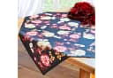 Delindo Lifestyle Mitteldecke Tischdecke "Edelrose" Digitaldruckdesign Bild 1