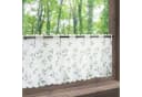 Scheibengardine DELINDO LIFESTYLE "Blätter" Weiß Voile Polyester Bild 3