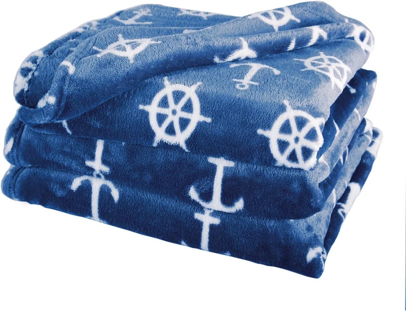 Delindo Lifestyle Wohndecke Nautic Blau Coral Fleece Maritim - Bild 3