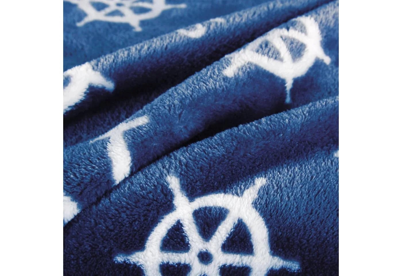Delindo Lifestyle Wohndecke Nautic Blau Coral Fleece Maritim - Bild 4