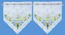 Delindo Lifestyle Scheibengardine Schmetterlinge Stangendurchzug Halbtransparent Bild 3