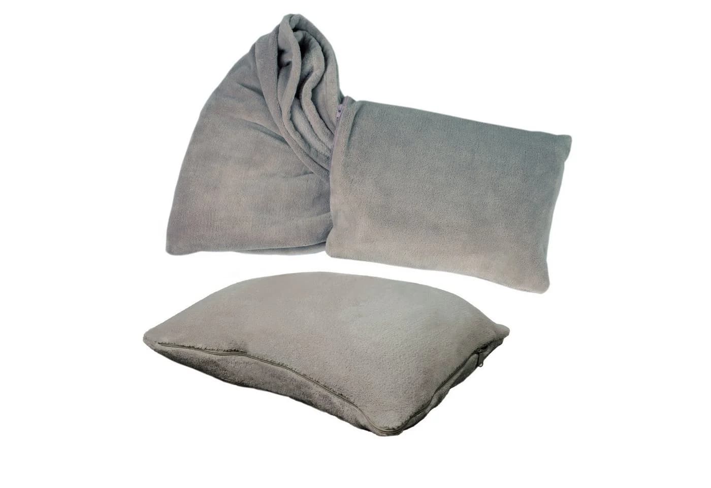 Delindo Lifestyle Wohndecke Reisedecke Reisekissen TRAVEL 2in1 - Bild 2