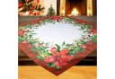 Delindo Lifestyle Mitteldecke Weihnachtssterne Bunt/Rot Digitaldruck Bild 1