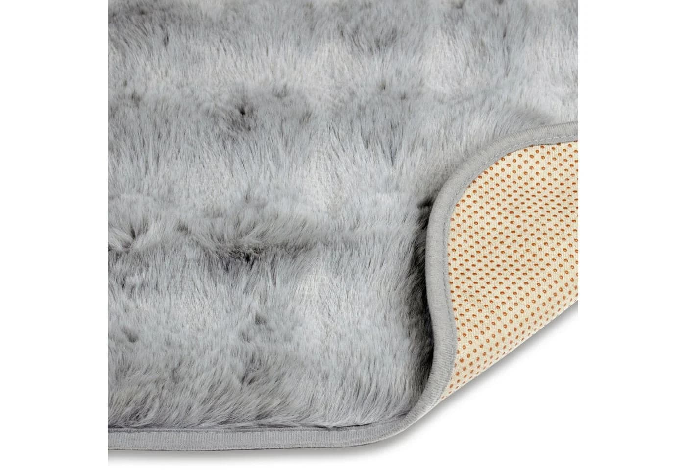 Delindo Lifestyle Sesselschoner Kuscheliger Webpelz Grau - Bild 4