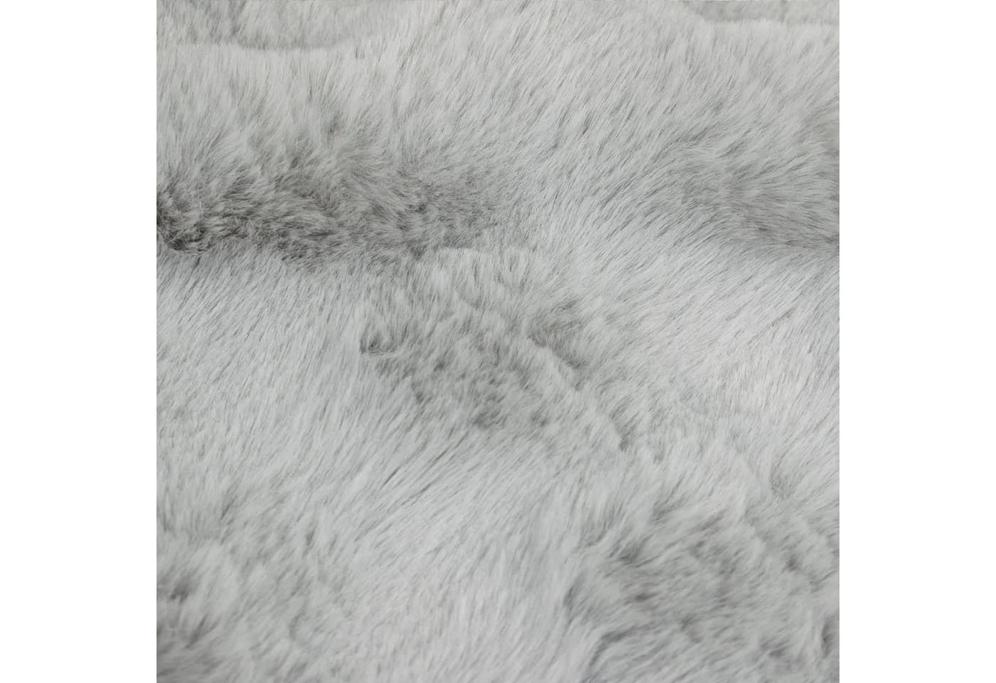 Delindo Lifestyle Sesselschoner Kuscheliger Webpelz Grau - Bild 5