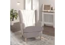 Delindo Lifestyle Sesselschoner Kuscheliger Webpelz Creme/Grau Bild 1