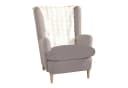 Delindo Lifestyle Sesselschoner Kuscheliger Webpelz Creme/Grau Bild 2