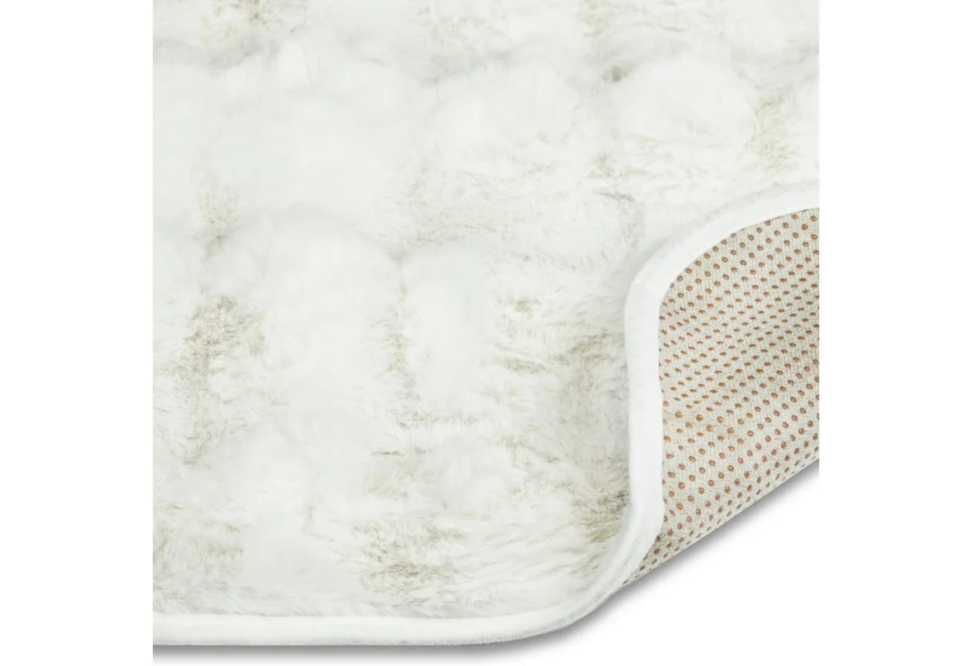 Delindo Lifestyle Sesselschoner Kuscheliger Webpelz Creme/Grau - Bild 4