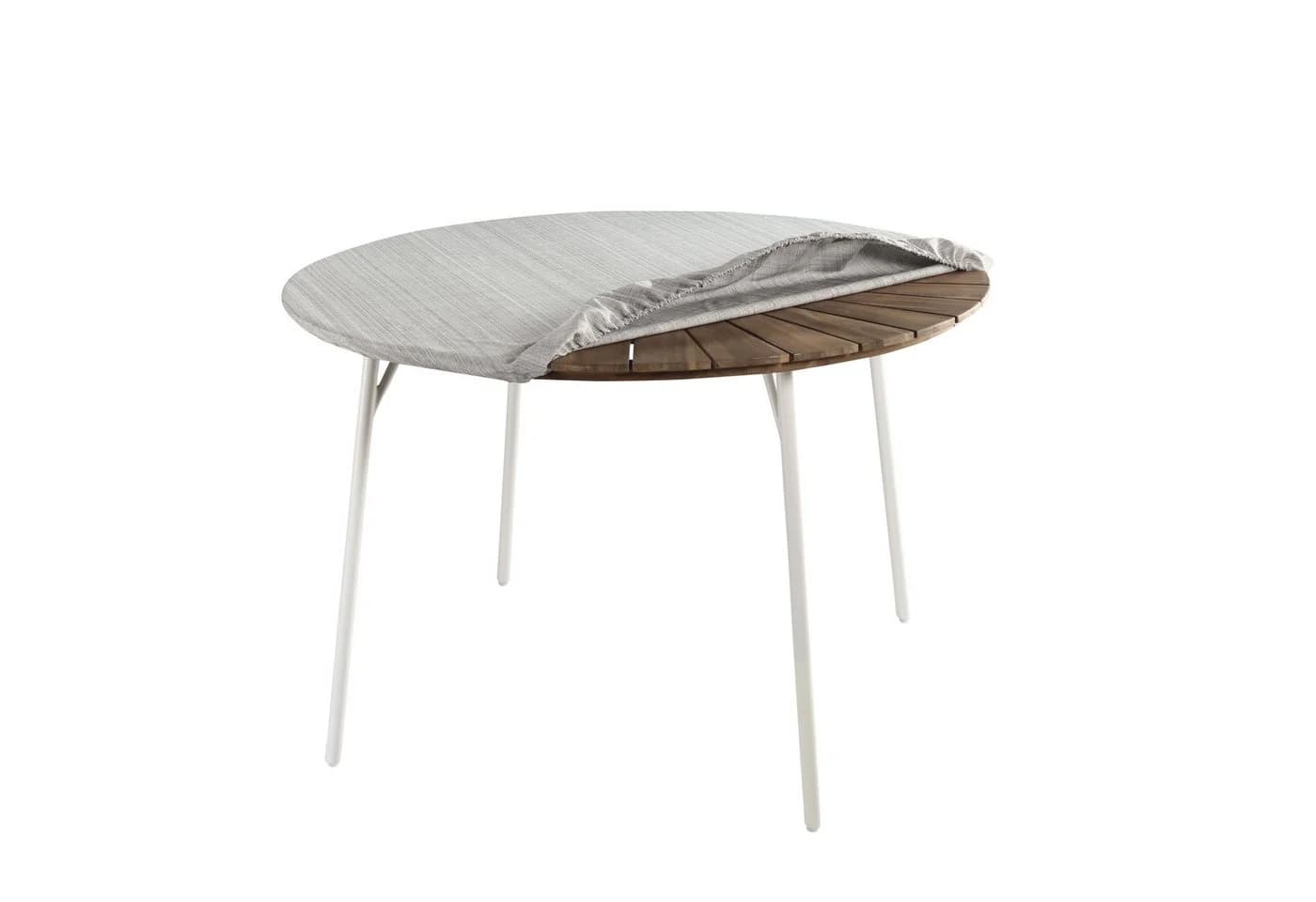 Delindo Lifestyle Gartentischdecke SAMBA Grau mit Rundumgummizug - Bild 2