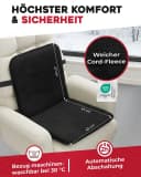 DELINDO Lifestyle Beheizbare Sitzauflage für Bürostuhl Schwarz Bild 4