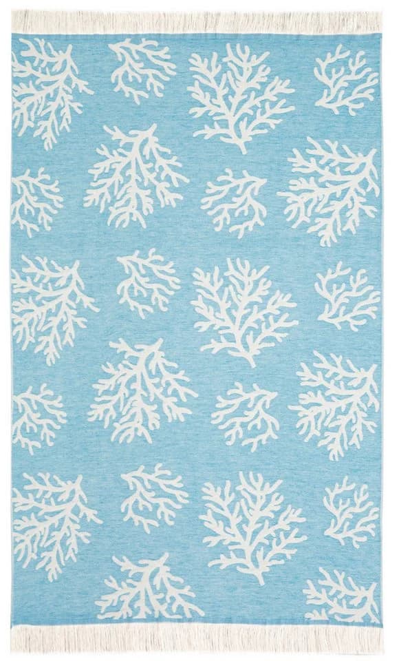 Delindo Lifestyle Hamamtuch Mali 2er Set Rosa Blau Baumwolle
