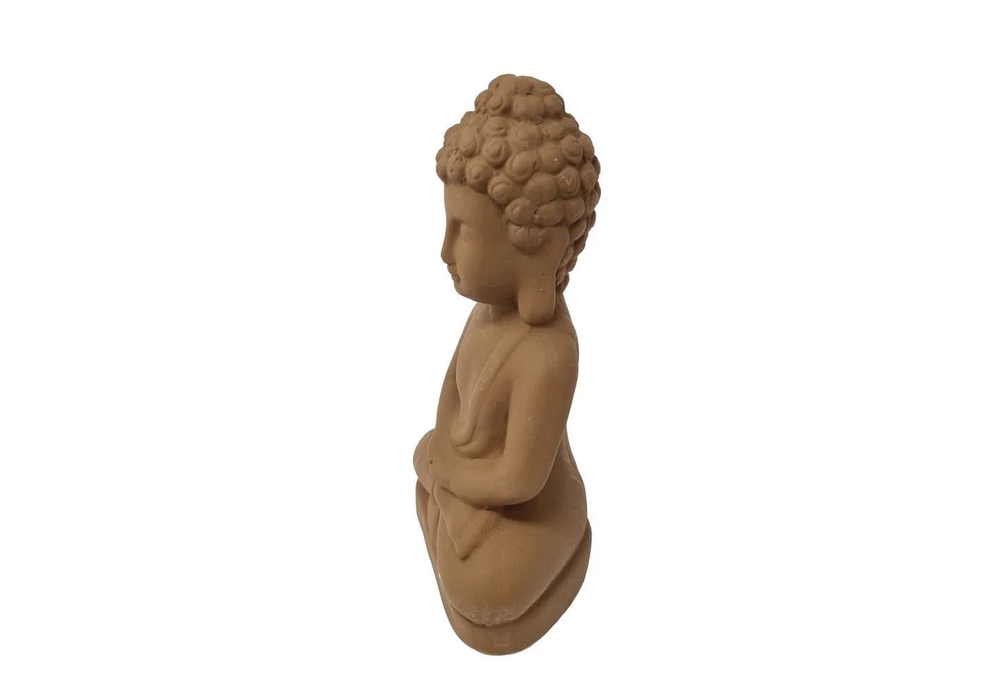 Goldbach Asia Buddha Statue 28cm Braun Keramik Dekofigur