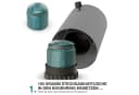 TOM Tischkamin Gas Grau mit 3x 190g Kartuschen & Dekosteine Bild 4