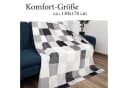 Bestlivings Wohndecke Soft Touch Grau Mikrofaser 130x170cm Bild 1