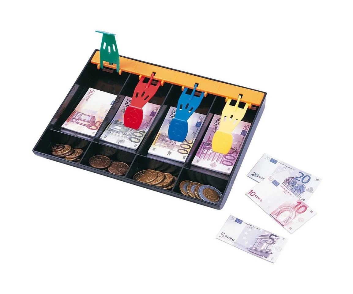 Vedes Spielgeld Euro Set 60 Scheine 24 Münzen Kinder Kaufladen Spielzeug - Bild 2