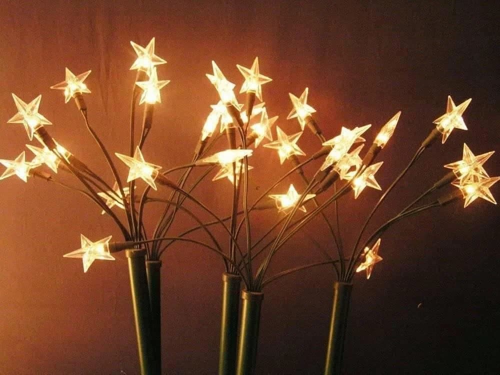 Star-Max LED-Sternenstäbe Warmweiß 5/30er 9m Gartenstecker