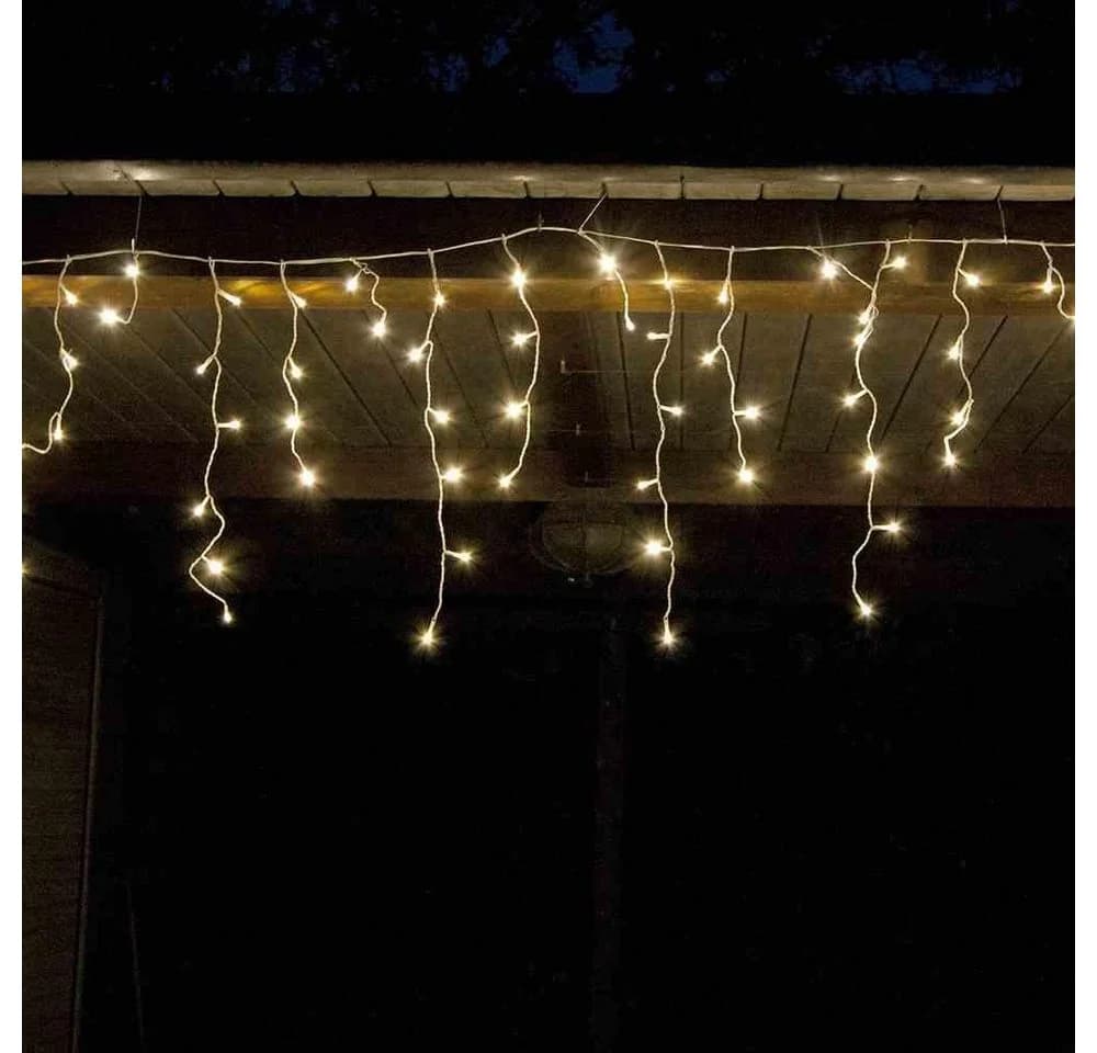 Star-Max LED Lichtleiste Eisregen Lichterkette 480 LEDs 12m Innen + Außen