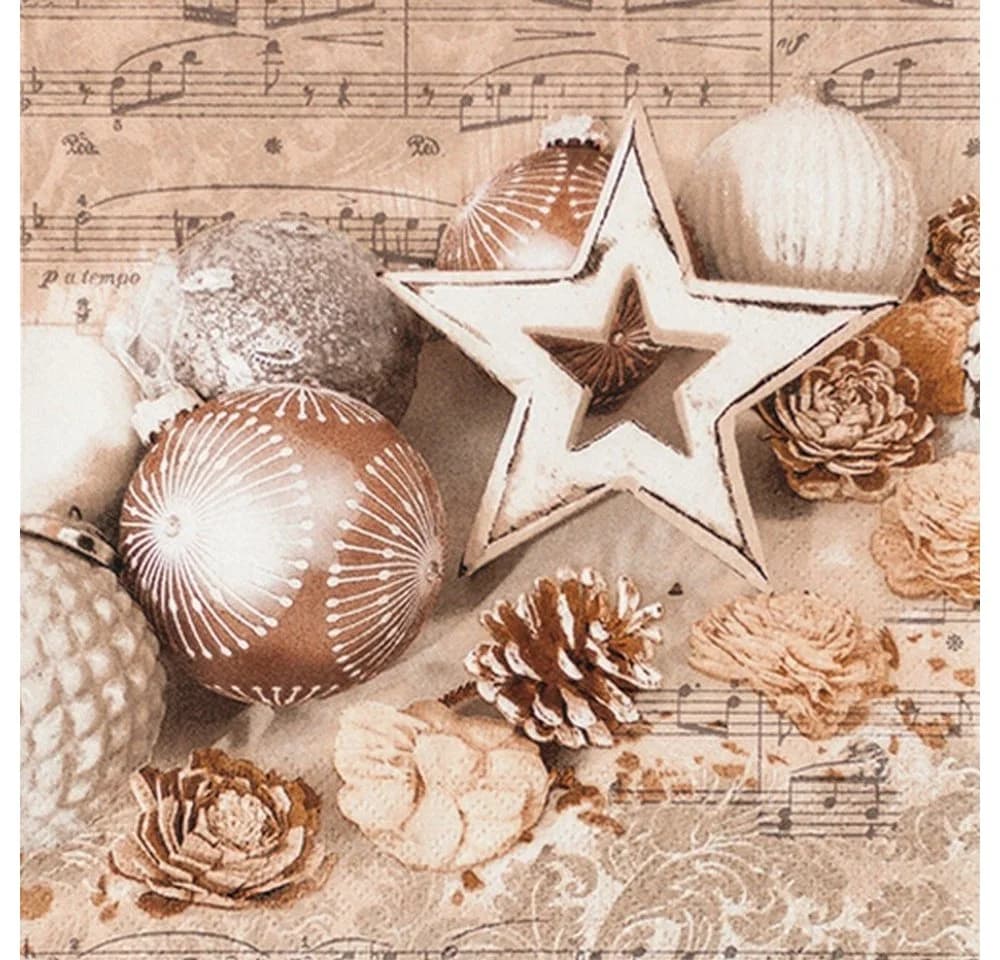 HOME FASHION Papierserviette 20 St Festive Gold 33x33cm