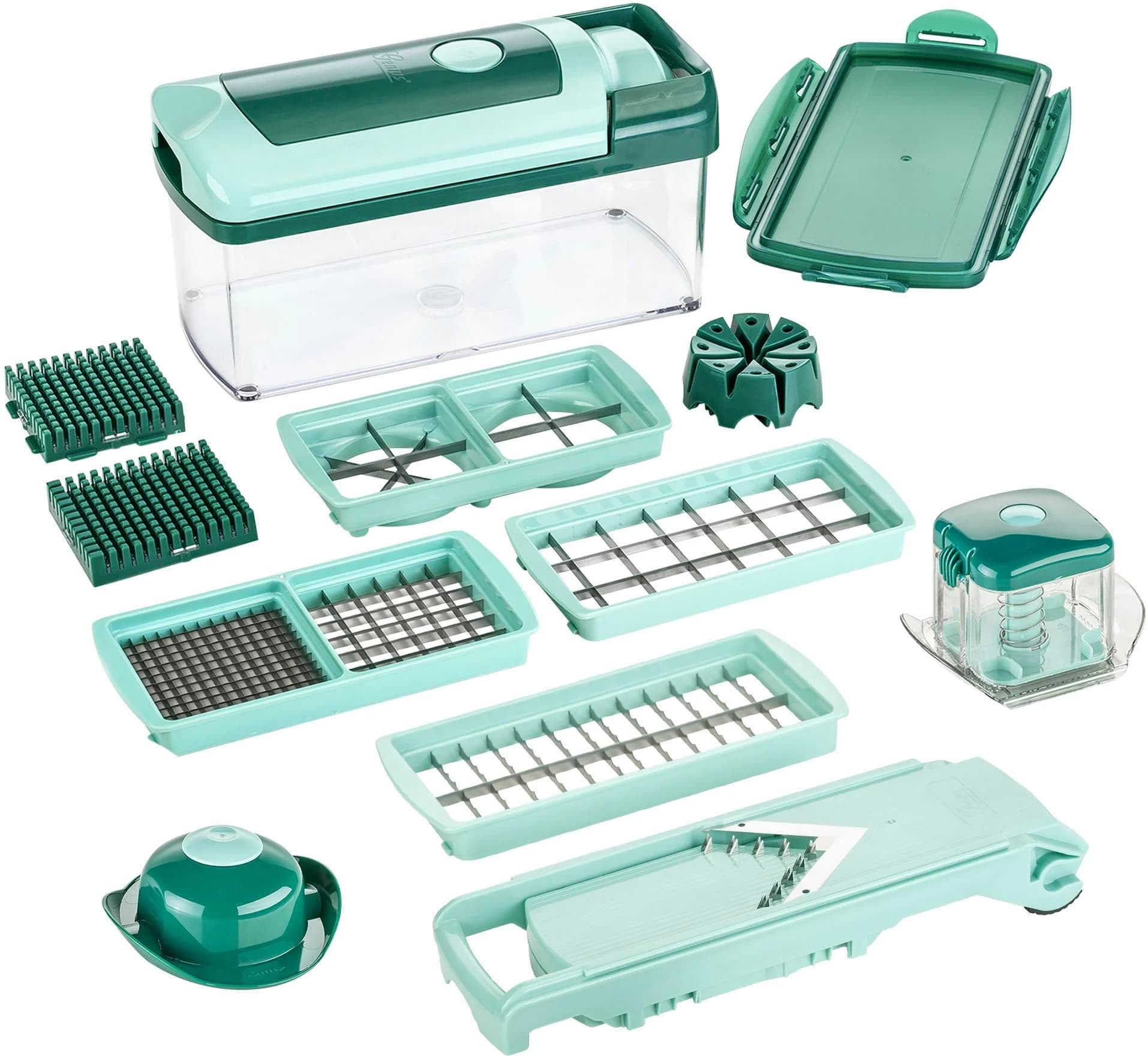 GENIUS Nicer Dicer Fusion Zerkleinerer 14-tlg mintgrün