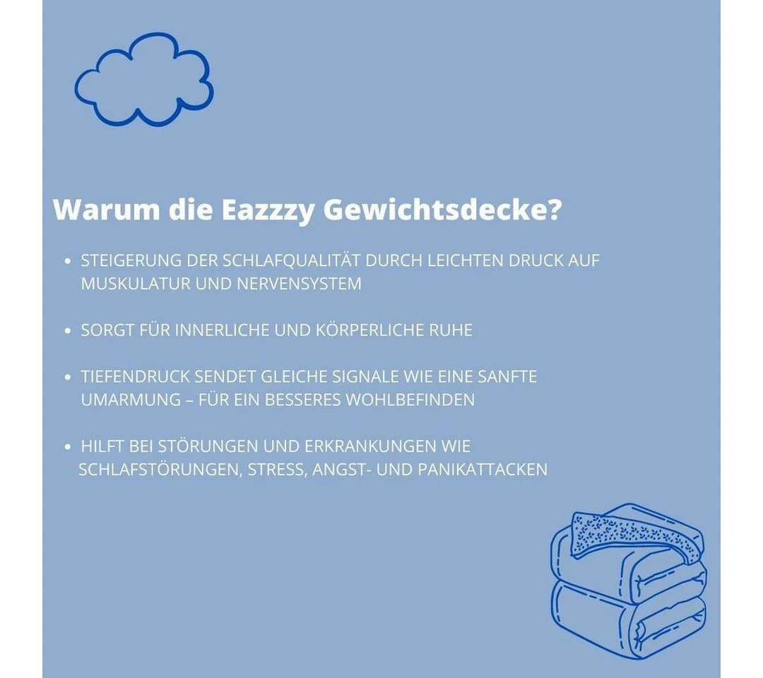 Genius Gewichtsdecke eazzzy Classic Therapiedecke 155 x 220 cm - Bild 3