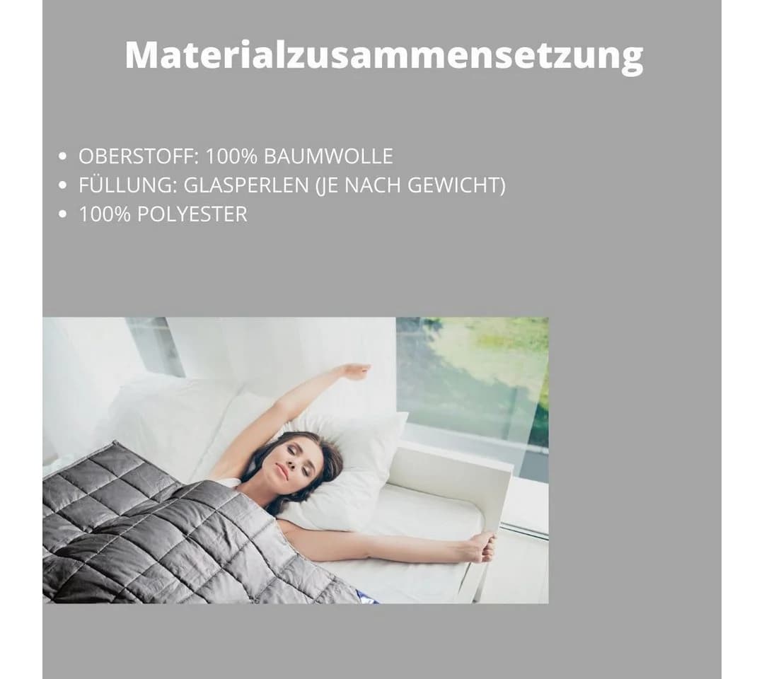 Genius Gewichtsdecke eazzzy Classic Therapiedecke 155 x 220 cm - Bild 4