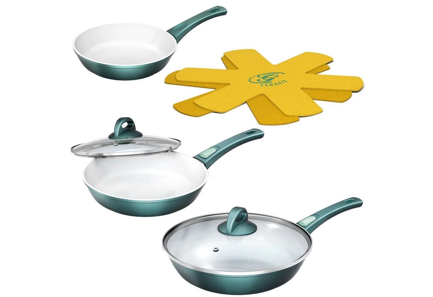 Genius Cerafit Fusion Pfannenset 7-teilig mit Keramik-Beschichtung - Bild 2